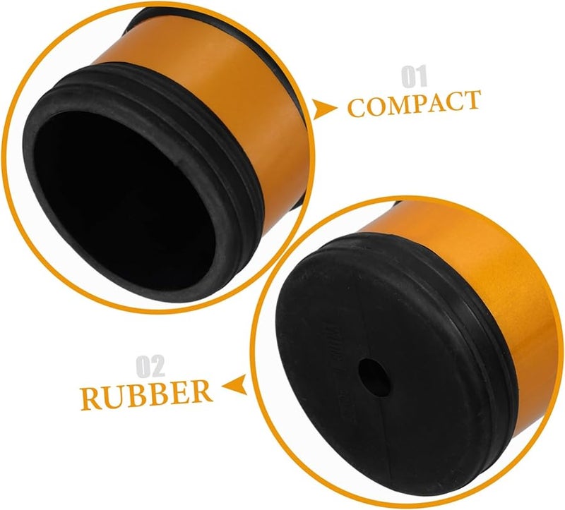 Black Rubber Scaffolding Pipe Caps Easy Installation for Construction Renovation - Image 3